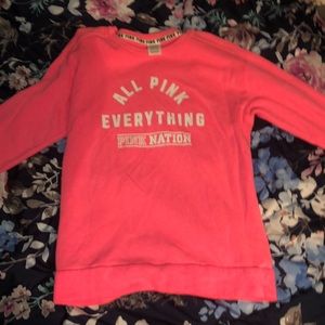 Pink crew neck